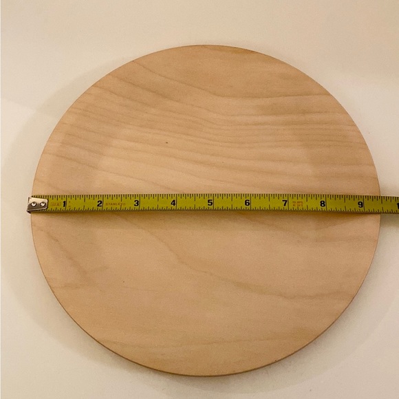 White birch wood plates, set of 5 (#A) - Picture 3 of 10